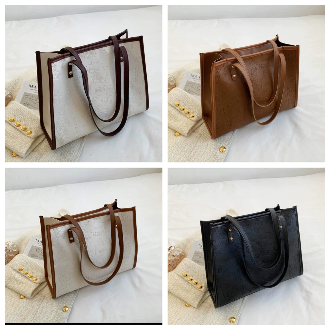 Elegant Structured Tote Bag👜