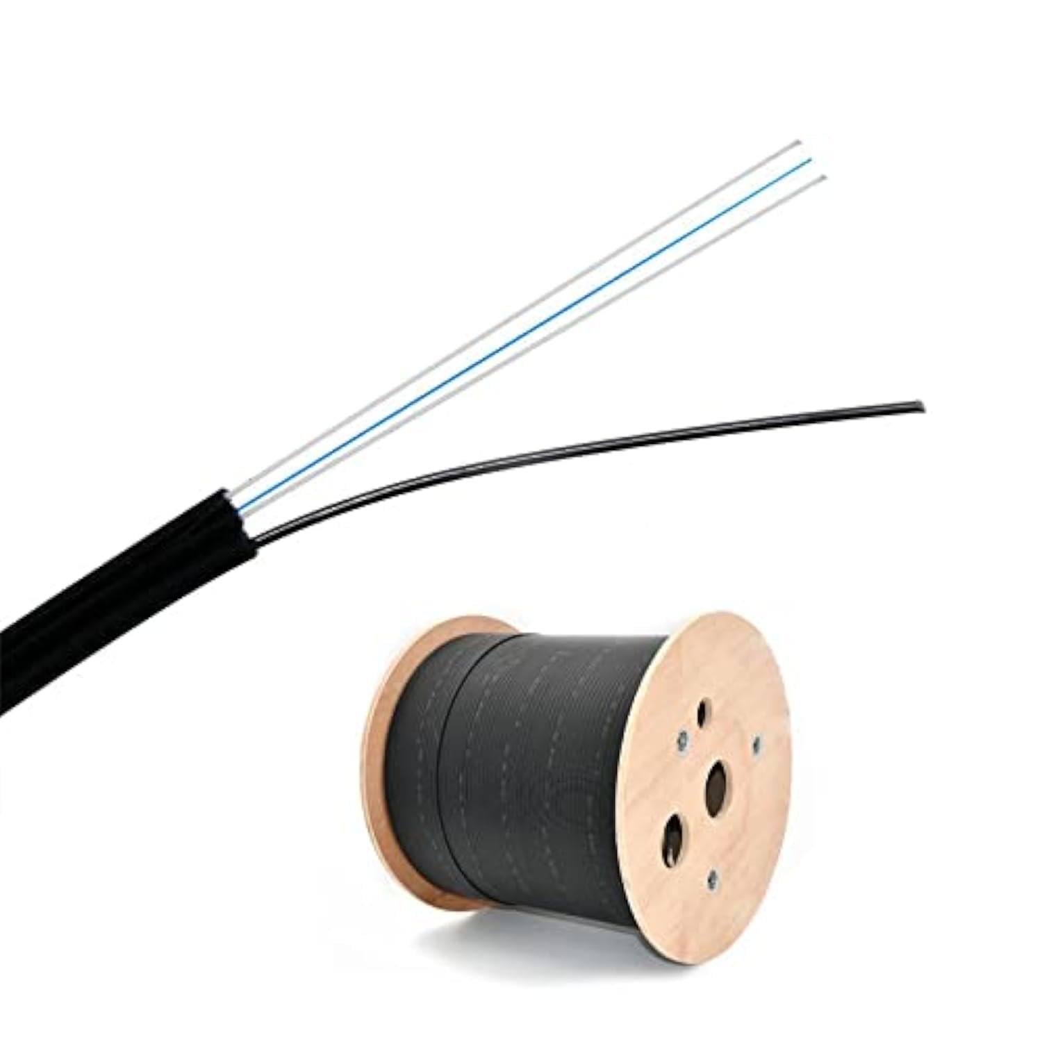 2 Core Fiber Drop Cable FTTH Indoor/Outdoor – High-Performance Fiber Optic Drop Cable