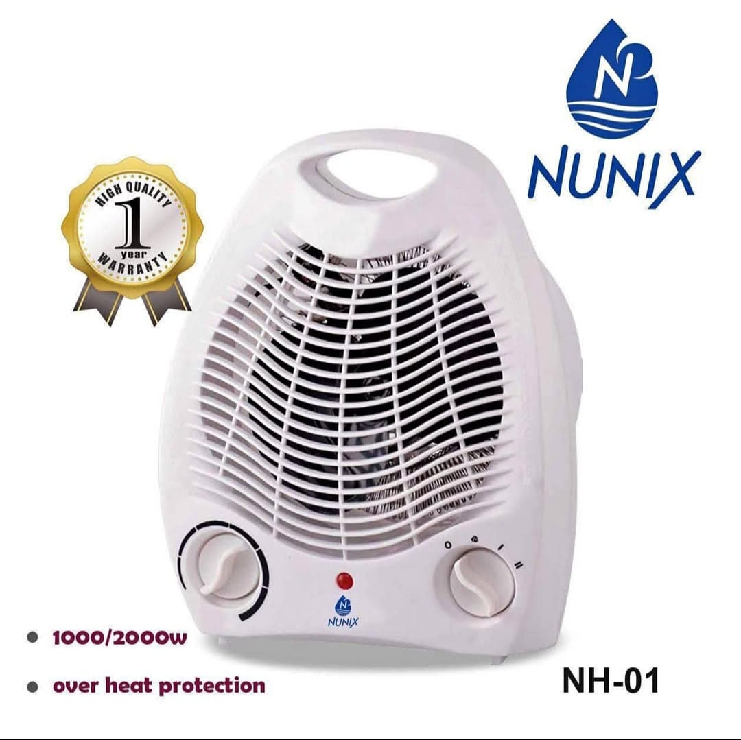Nunix Fan Room Heater – Fast Heating, Compact Design & All-Season Comfort