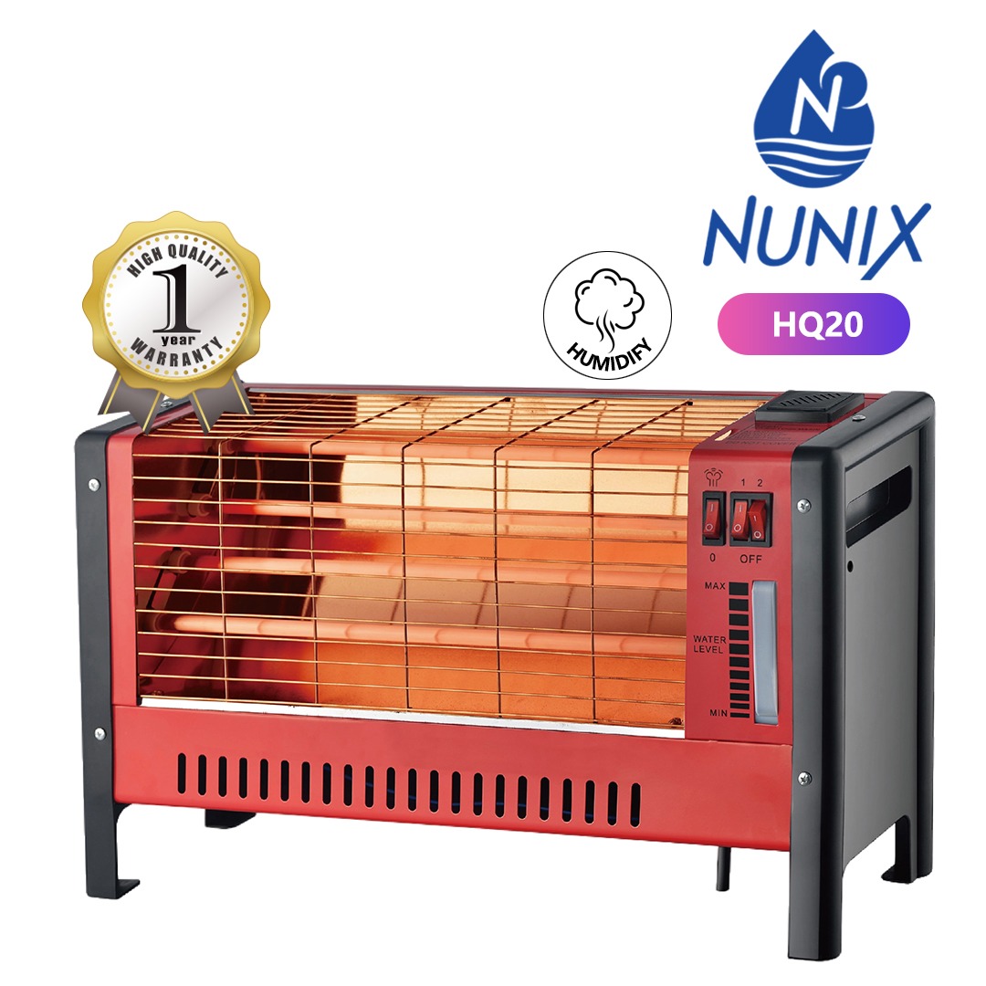 3-Sided Quartz Room Heater with Humidifier