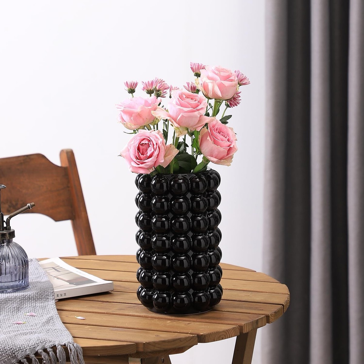 Bubble Glass Flower Vase